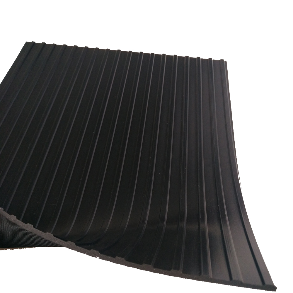 Fine and Wide Ribbed Rubber Flooring