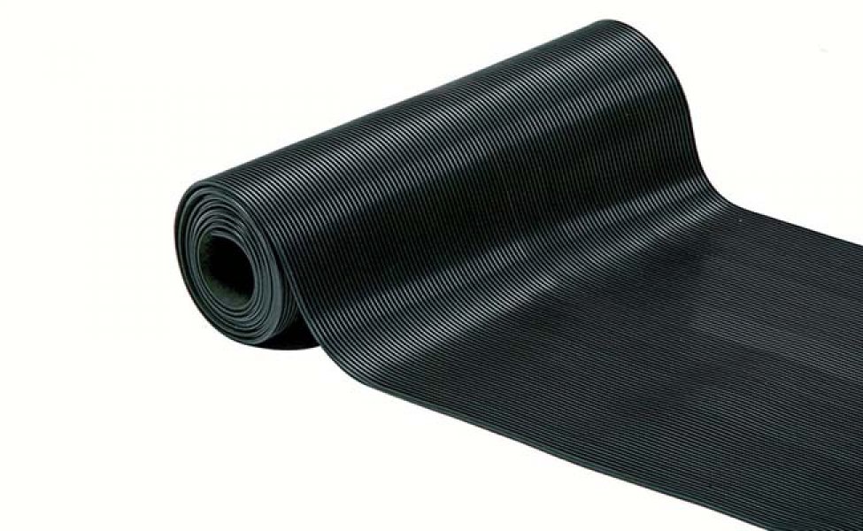 Flat Ribbed Rubber Flooring