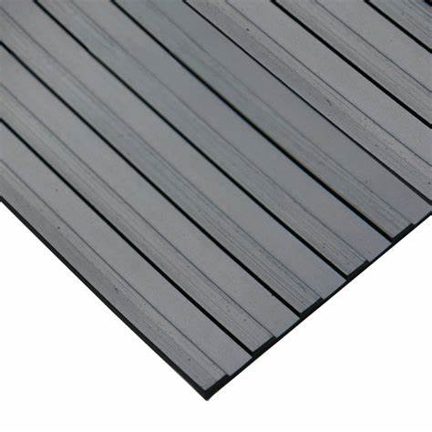 Broad Ribbed Rubber Flooring